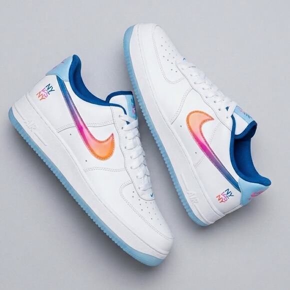Nike Air Force 1 Low NY vs. NY White Gradient Swoosh Men\'s Size 12 - NEW
